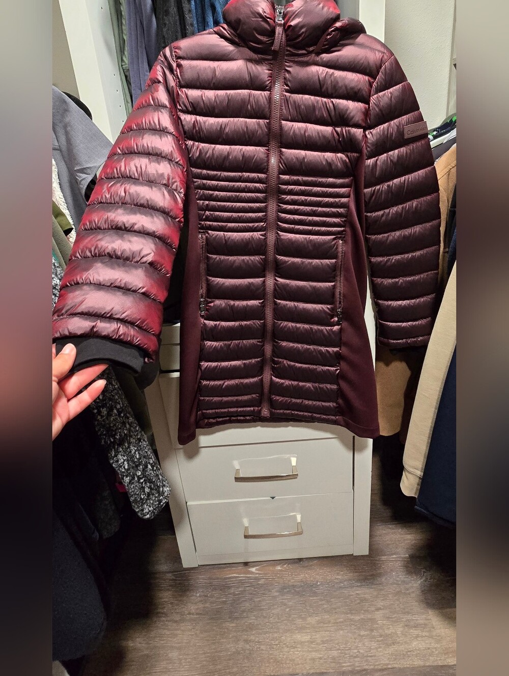 Women's Jacket - Burgundy Calvin Klein